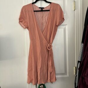 Polkadot wrap dress